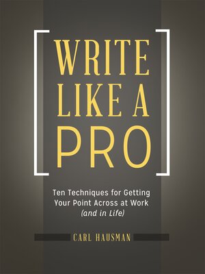 cover image of Write Like a Pro